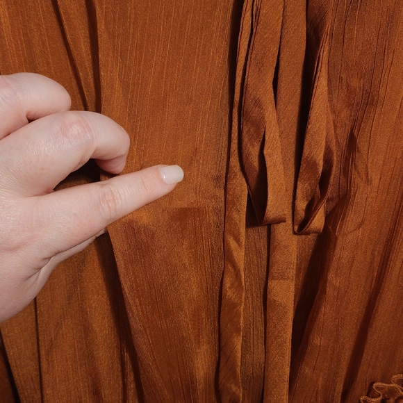 Dainty Jewells Rustic Brown Long Sleeve Dress - Picture 4 of 6